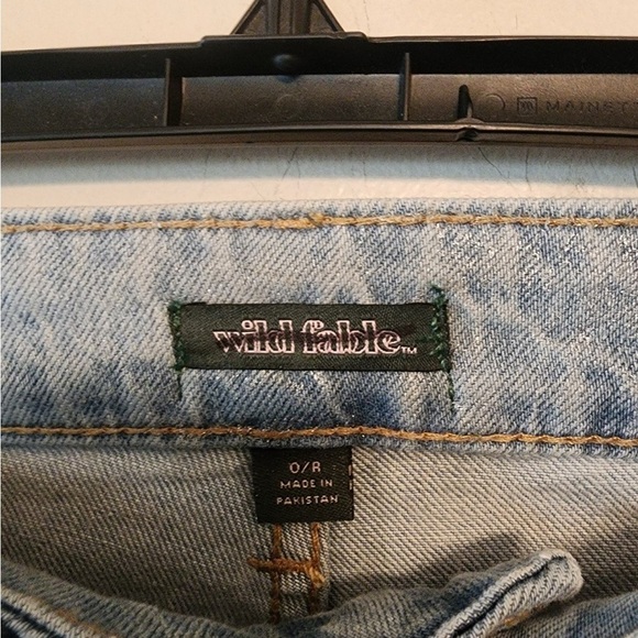 Wild fable high rise baggy jeans shinny size 0 regular - Picture 3 of 4